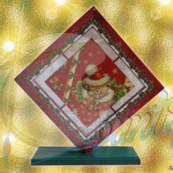 Centro de Mesa Rombo Navideño en Contracolado