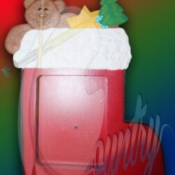 Porta Retrato Bota Navideña