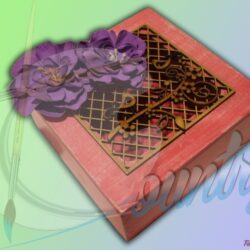 Caja Laser con Flores
